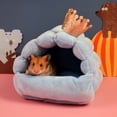 thumbnail image 3 of Visland Hamster House Bed, Plush Soft Skin-friendly Winter Warm Nest Home Resting for Small Animals Guinea Pig Hedgehog Chinchilla Hamster Rats Squirrels, 3 of 7