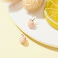 thumbnail image 5 of 1set 2pcs Brass Enamel Charms Imitation Fruit Light golden Peach Charm Pink 12x11x8mm Hole: 1.2mm, 5 of 5