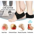 thumbnail image 2 of Heel Protectors, Gel Heel Cups, Heel Cushion Support for Plantar Fasciitis, Heel Pain, Achilles Tendinitis, Dry Cracked Heels, Heel Pads for Men & Women, 2 of 6
