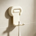 thumbnail image 5 of Toothbrush Holders Adhesive Wall Mounted Plastic Bathroom Organizer Detachable Storage Rack, 5 of 6