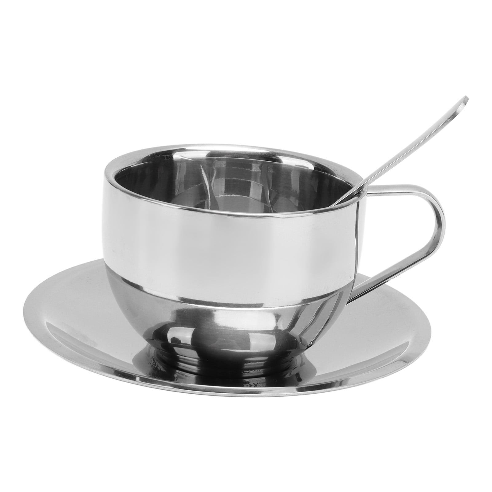 Coffee Mug Set, Coffee Cup Set Handle Spoon 180ml For Milk