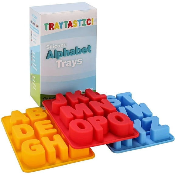 Silicone Alphabet Trays Mold by Traytastic! - Large 1.5" Tall Letters