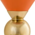 thumbnail image 5 of TOV Furniture Balhi Orange Houglass Shaped Iron Side Table with Gold Accents, 5 of 6