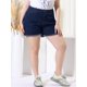 thumbnail image 4 of Women's Plus Size Denim Shorts Raw Hem Casual Shorts Dark Blue 1X, 4 of 6