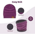 thumbnail image 7 of Winter Hat Scarf and Gloves Set for Women Knit Beanie Winter Gloves and Scarves Cold Weather Gear, 7 of 7
