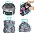 thumbnail image 2 of Pioneer Flower Floral Print Pattern Drawstring Lunch Bag Women - Drawstring Lunch Bag Insulated for Work Office - Stain-Resistant Large Lunchbags for Women with Multi-Pockets, 2 of 6