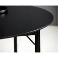 thumbnail image 3 of Unique Furniture Contemporary 47" Round Dining Table with Black Oak, 3 of 5