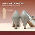 thumbnail image 2 of Chase & Chloe Women's Mary Jane Oxford Pumps - Cute Low Kitten Heels - Retro Round Toe Shoe with Ankle Strap, 2 of 5