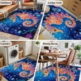 thumbnail image 5 of 3'x5' Area Rugs, Coastal Seahorse Indoor Outdoor Area Rug for Living Room Bedroom, Summer Ocean Colorful Coral Shell Washable Bathroom Rugs Kitchen Floor Carpet Mats Home Decor Aesthetic, 5 of 8