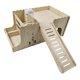 thumbnail image 2 of Casa de madera para cobayas, casa de conejos, cueva, casa para animales pequeños, cama, cabaña, escondite para No incluye alfombrilla para el hervidor., 2 of 9