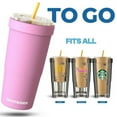thumbnail image 2 of To-Go Buddy - Universal Cup Insulator for to-go cups - Keeps Drinks Hot Cold 12+ Hours - Vacuum Insulated Tumbler, 2 of 6