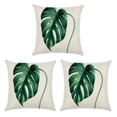thumbnail image 2 of Moyic Fundas de cojines de hojas de lino para un ambiente relajante Fundas de cojines de sofá elegantes Funda de almohada cómoda Estilo 2 Type1 NO1, 2 of 6