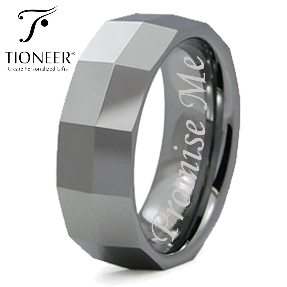 Mens Jewelry and Accessories Edward Mirell Titanium Faceted Edge Brushed & Polished 12mm Ring Mens Jewelry and Accessories Edward Mirell Titanium Faceted Edge Brushed & Polished 12mm Ring