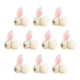 thumbnail image 2 of Decoraciones de Pascua, adornos de Pascua, regalos de Pascua, 10 piezas de decoración de Pascua, mini conejito, muñeco de conejito de Pascua, juguete de regalo, conejito de peluche, 2 of 3