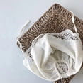 thumbnail image 4 of Wxirdiow Baby Girl Sun Hats Baby Girl Lace Muslin Bonnet Infant Soft Double Layer Sun Hat Lace Embroidery Floral Cap with Chin Strap White Size,3-15 Months, 4 of 8