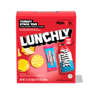 LUNCHLY Meal Kit, Turkey Stack 'Ems with Feastables Chocolate and Prime Hydration, 11g Protein, Refrigerated, 1 Meal Kit