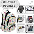 thumbnail image 7 of Pzuqiu Colorful Sea Turtle Print 17 Inch Backpack for Kids Girls Boys, Breathable Padded School Bookbag with Adjustable Strap, Lightweight for Daily Use Travel Camping Ages 5-16, 7 of 7