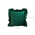 thumbnail image 3 of PEONAVET Throw Pillow Covers, 18×18In Decorative Pillow Covers with Ruffled Edge, Vintage Square Pillow Cases for Bed, Sofa, Living Room, Home Decor, 3 of 6