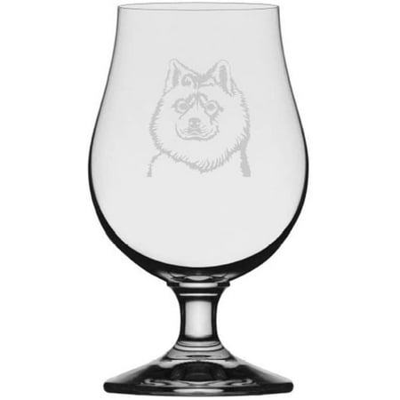 

Samoyed Dog Themed Etched 13.25oz Iona Beer Glass