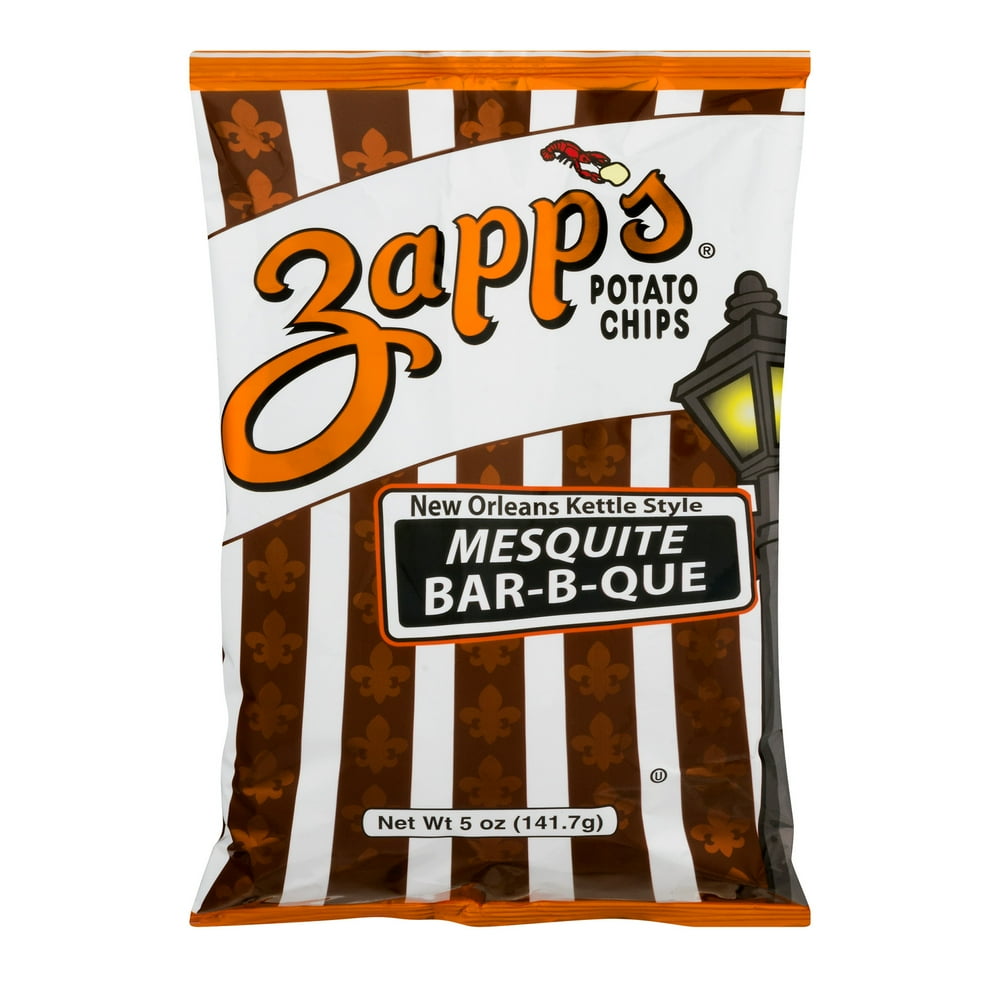 Zapp's New Orleans Kettle Style Potato Chips Mesquite BarBQue