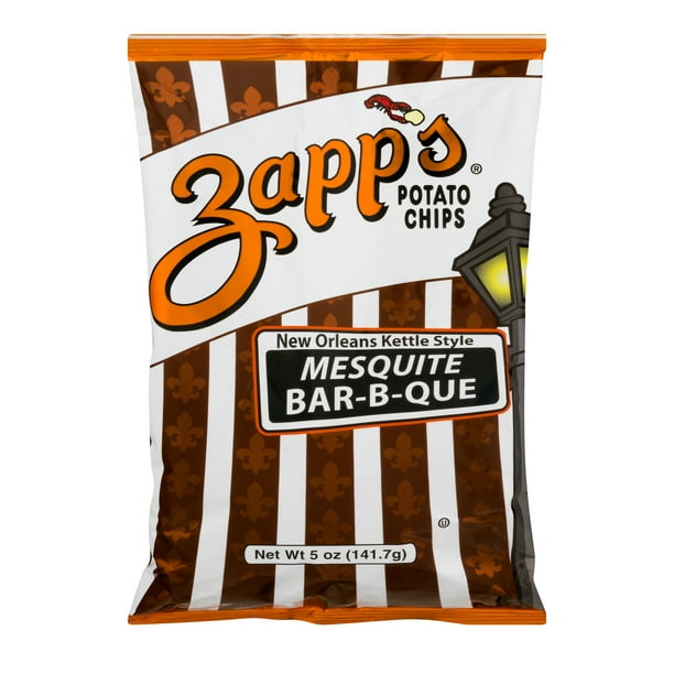 Zapp's New Orleans Kettle Style Potato Chips Mesquite BarBQue
