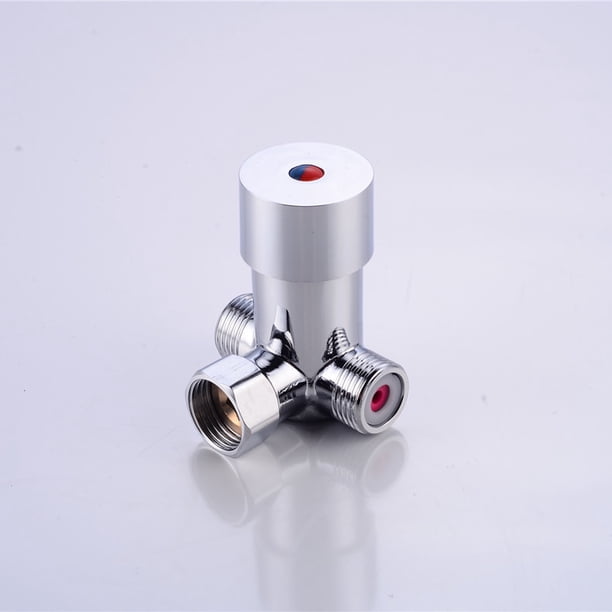 Mezclador de control de temperatura de válvula mezcladora de agua fría y caliente para grifo con sensor automático