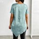 thumbnail image 2 of TaTaai Womens Casual Fashion Velvet Short Sleeve Crew Neck Top Full Hot Fix Rhinestone Decor Soft Comfortable Stylish Daily Wear Pullover Blouse Gift, 2 of 5