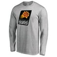 thumbnail image 2 of Men's Heather Gray Phoenix Suns Primary Logo Long Sleeve T-Shirt, 2 of 3