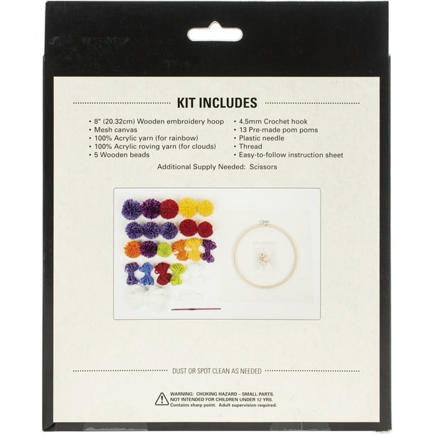 Fabric Editions Needle Creations Crochet Wall Hanging KitRainbow