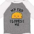 thumbnail image 4 of Inktastic My Tio Loves Me with Taco Illustration Boys or Girls Long Sleeve Baby Bodysuit, 4 of 5