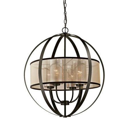 

Elk Home Diffusion 27 4-Light Metal Chandelier in Oil Rubbed Bronze/Mercury