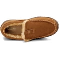 thumbnail image 5 of Clarks Cinnamon Venetian Suede Moccasin Loafers Rounded Toe Fur Lined Slippers (Cinnamon Premium Suede/Shearling, 12), 5 of 6