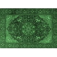 thumbnail image 1 of Ahgly Company Indoor Rectangle Medallion Emerald Green Traditional Area Rugs, 4' x 6', 1 of 4