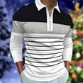 thumbnail image 2 of Cathalem Mens Golf Polo Shirts Performance Polo Long Sleeve Collared Shirt,Black S, 2 of 5