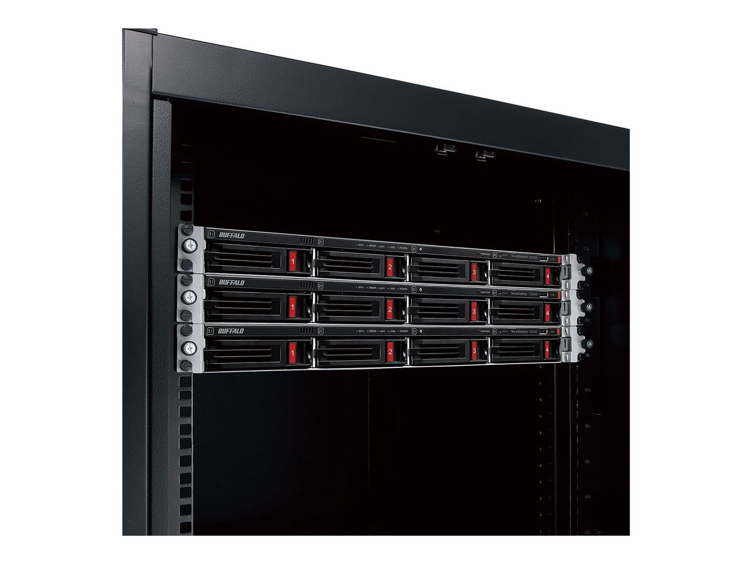 BUFFALO TeraStation 3430RN Partially-populated 2-Bay Rackmount NAS 8TB [2x4TB] HDD Included 2.5GBE iSCSI TAA Compliant (ts3430rn0802)