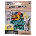 thumbnail image 4 of Fuggler Fuzzy Rainbow Striped Pencil Case with Vinyl Stickers, 4 of 4