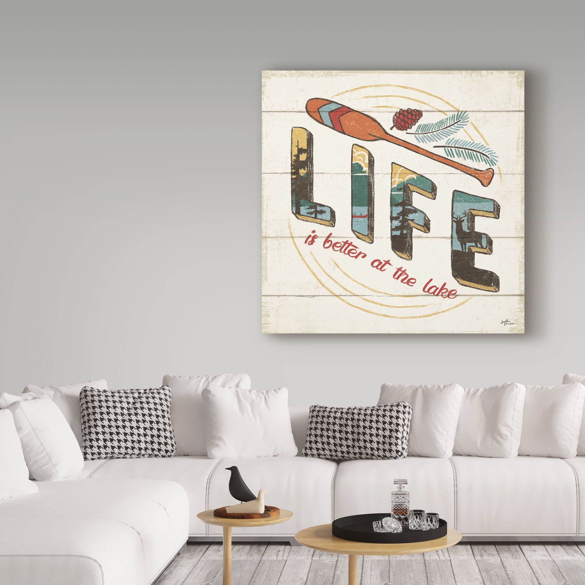 Trademark Fine Art 'Vintage Lake III' Canvas Art by Janelle Penner