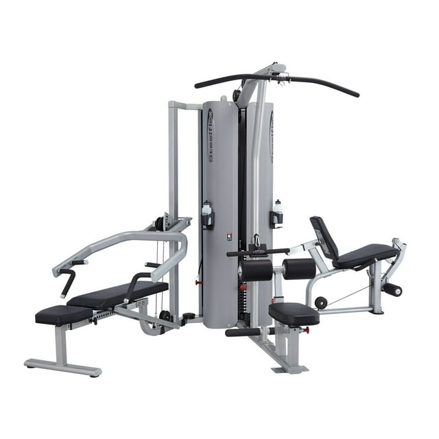 SteelFlex MG300 Commercial Multi Station Gym Machine 630 lb. Pulley Weight Stack