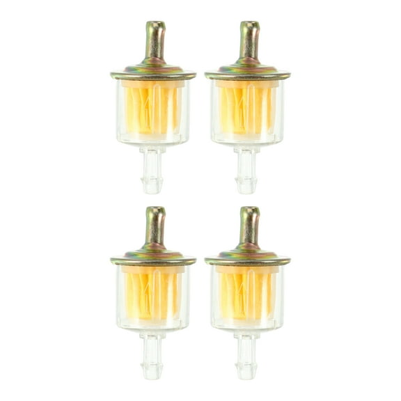 Unique Bargains 4pcs Unique Bargains Fits 1/4 Inch Gas Inline Fuel Filters for Small Engines Mini Bike ATV UTV Motorbike