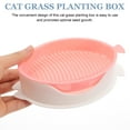 thumbnail image 6 of Pink Plastic Cat Grass Planter Box for Hydroponic Use and Storage 1 Piece, 6 of 8
