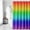 Rainbow, variant on Colorful Rainbow Shower Curtain, Waffle Weave Fabric Ombre Bathroom Shower Curtain Set with Hooks, Water Repellent and Machine Washable, 72 x 72