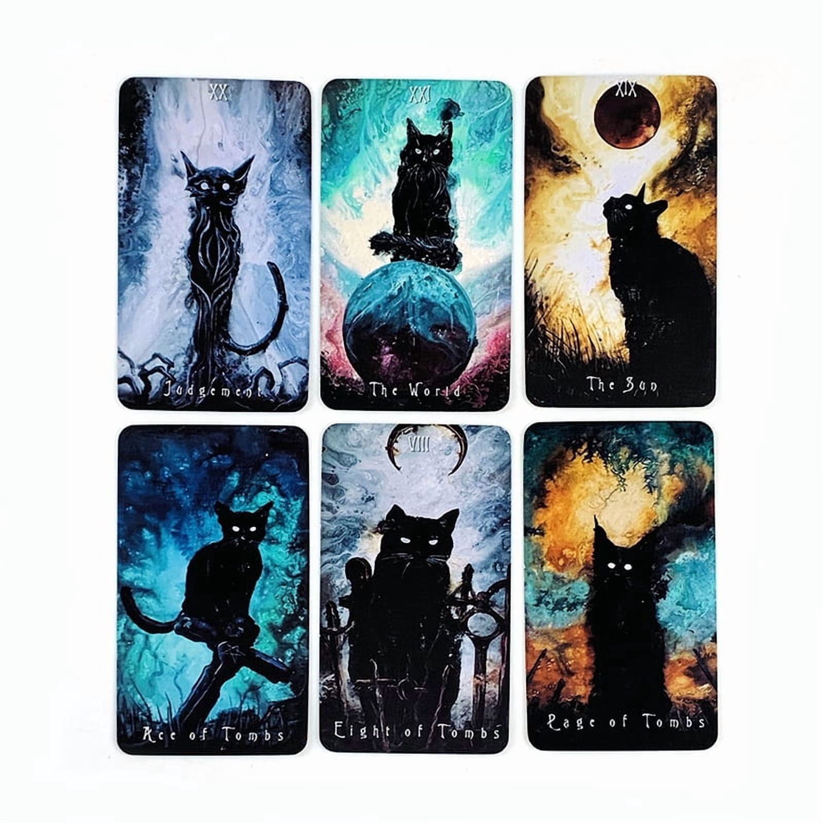New Tarot Haunted Cat Tarot Deck Fate Divination Oracle Board Games Playing Card Family Party Entertainment Cards Game