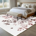 thumbnail image 5 of Area Rug 60×96in, Retro Farmhouse Brown Red Leaves Floor Carpet Living Room Rug, Rustic Gradient Botanical Non-Slip Welcome Mat Indoor Rugs for Bedroom Dining Room, 5 of 9