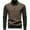 Army Green, variant on Wutalume Men's Stand Collar Cotton Half Zip Knitted Sweater, Soft and Breathable, Perfect for Casual and Semi-Formal Occasions,Army Green L
