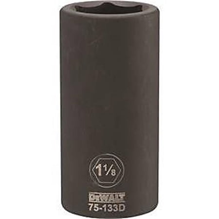UPC: 0076174751338 | DeWALT DWMT75133OSP Impact Socket 3/4 in Drive 1-1/8 in Socket 6-Point Black Oxide
