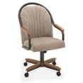 thumbnail image 5 of Chromcraft Douglas Swivel Dining Chair in Chestnut and Texture Bronze (Set of 2), 5 of 5