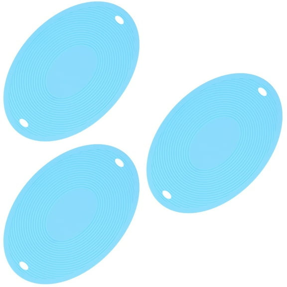 unbranded 3pcs Thick Silicone Mat Heat Resistant Multi-purpose None slip Table Place Mat