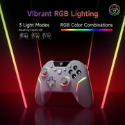 Ultimate PC Controller, EasySMX Bluetooth Controller for PC/IOS/Android/Switch/Steam, with RGB Lights, Micro Hall Triggers & Detachable Joysticks, Remappable Buttons