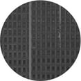 thumbnail image 1 of Ahgly Company Indoor Round Patterned Charcoal Black Area Rugs, 8' Round, 1 of 6