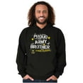thumbnail image 4 of Military Logo Proud US Army Brother Hoodie Hooded Sweatshirt Men Brisco Brands S, 4 of 6